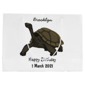 Galapagos landschildpad groot cadeauzakje (Achterkant)