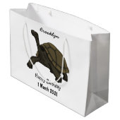Galapagos landschildpad groot cadeauzakje (Achterkant Gekanteld)