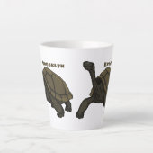 Galapagos landschildpad latte mok (Voorkant)