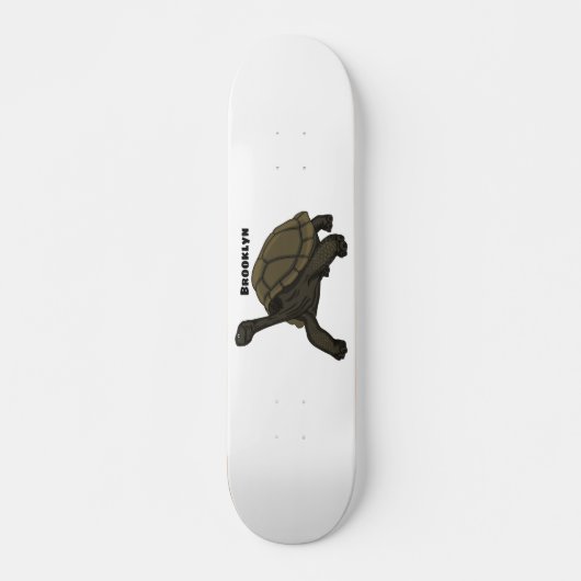 Galapagos landschildpad persoonlijk skateboard (Voorkant)