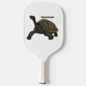 Galapagos landschildpad pickleball paddle (Achterkant)