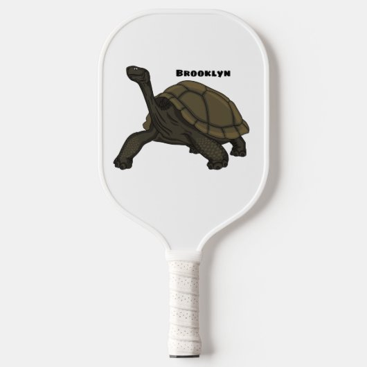 Galapagos landschildpad pickleball paddle (Voorkant)