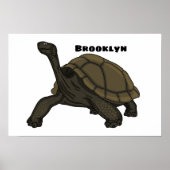 Galapagos landschildpad poster (Voorkant)
