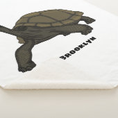 Galapagos landschildpad sherpa deken (3/4)