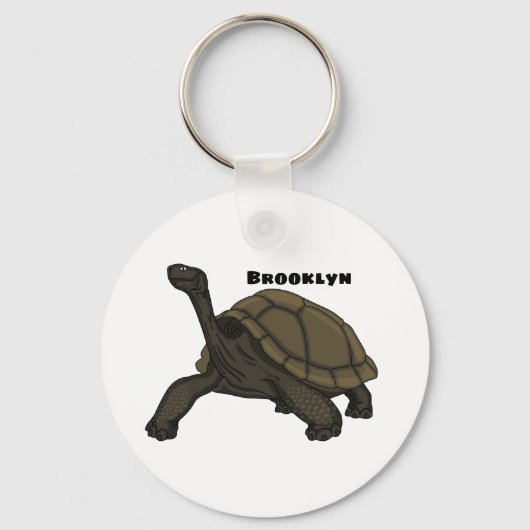 Galapagos landschildpad sleutelhanger (Voorkant)