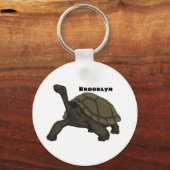 Galapagos landschildpad sleutelhanger (Voorkant)