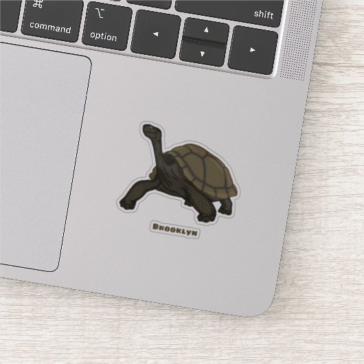 Galapagos landschildpad sticker (Detail)
