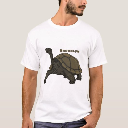 Galapagos landschildpad t-shirt (Voorkant)