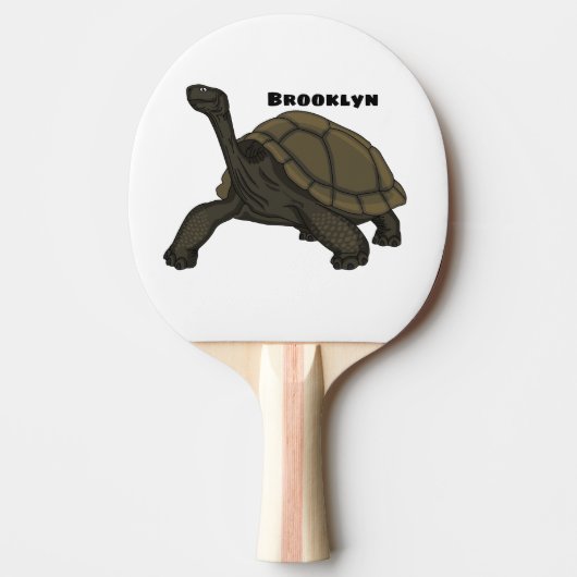 Galapagos landschildpad tafeltennisbatje (Voorkant)