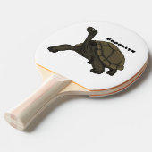 Galapagos landschildpad tafeltennisbatje (Voorkant Gekanteld)