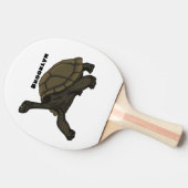 Galapagos landschildpad tafeltennisbatje (Zijkant)