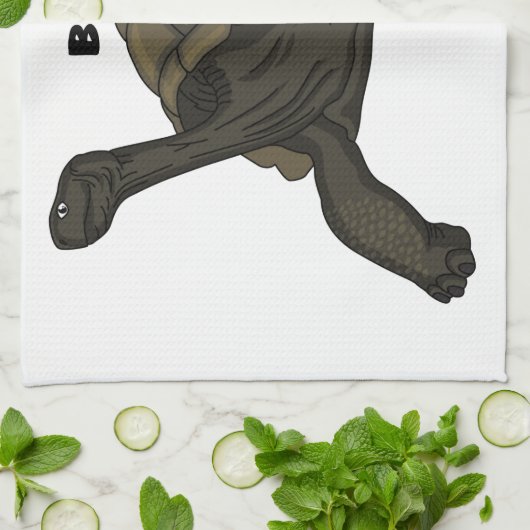 Galapagos landschildpad theedoek (Gevouwen)