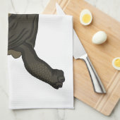 Galapagos landschildpad theedoek (Quarter Fold)