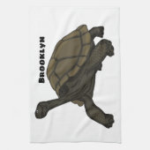 Galapagos landschildpad theedoek (Verticaal)