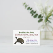 Galapagos landschildpad visitekaartje (Staand voorkant)