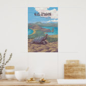 Galapagos Nationaal Park Reisposter Poster (Keuken)