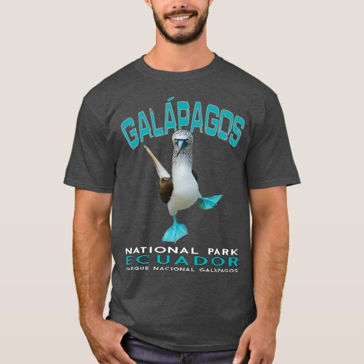 Galapagos National Park Ecuador Blue Footed T-shirt (Voorkant)