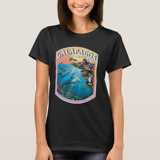 Galapagos National Park Ecuador Ocean Reserve Keep T-shirt (Voorkant)