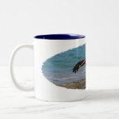 Galapagos Pelican Tweekleurige Koffiemok (Links)