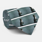 Galapagos Penguin on Lava Rock Stropdas (Opgerold)