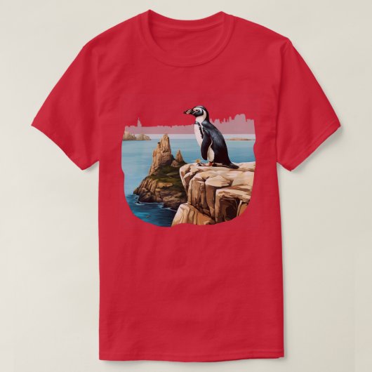 Galapagos Pinguïn TShirt 1 (Design voorkant)