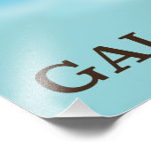 Galapagos-poster met plattegrond foto afdruk (Hoek)