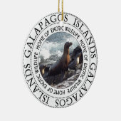 GALAPAGOS SEALS ROUND KERAMISCH ORNAMENT (Rechts)