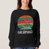 Galapagos Souvenir Flamingo Surfing Trui (Voorkant)
