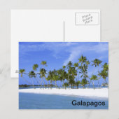 Galapagos - strand briefkaart (Voorkant / Achterkant)