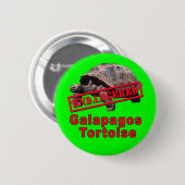 Galapagos Tortoise bedreigde kunsthemden Ronde Button 5,7 Cm (Voorkant /achterkant)