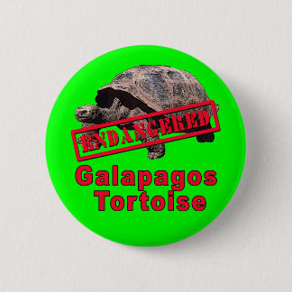 Galapagos Tortoise bedreigde kunsthemden Ronde Button 5,7 Cm