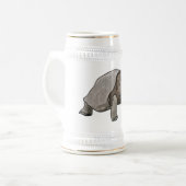 Galapagos tortoise cartoon bierpul (Voorkant links)