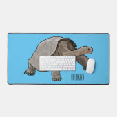 Galapagos tortoise cartoon bureaumat (Keyboard & Muis)