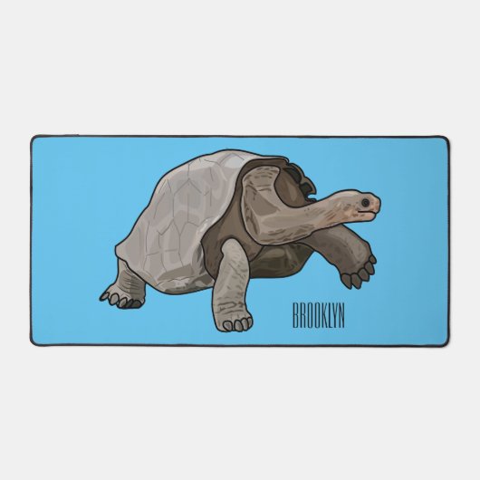 Galapagos tortoise cartoon bureaumat (Voorkant)