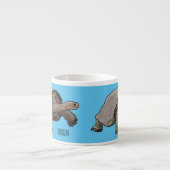 Galapagos tortoise cartoon espresso kop (Voorkant)