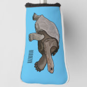 Galapagos tortoise cartoon golfheadcover (Draai 90)