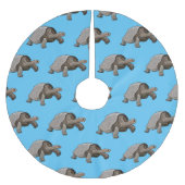 Galapagos tortoise cartoon kerstboom rok (Voorkant)
