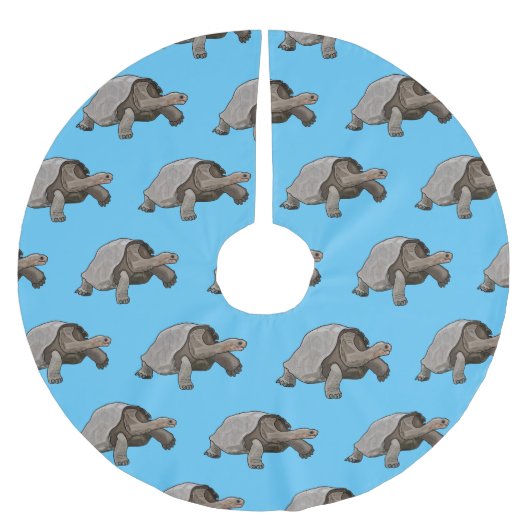 Galapagos tortoise cartoon kerstboom rok (Voorkant)
