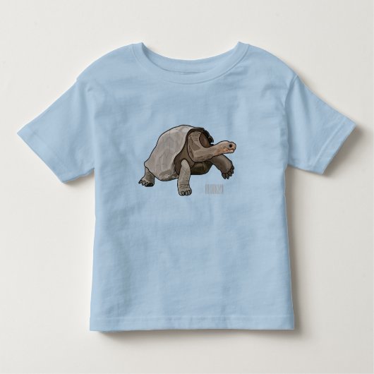 Galapagos tortoise cartoon kinder shirts (Voorkant)