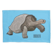 Galapagos tortoise cartoon kussensloop (Voorkant)