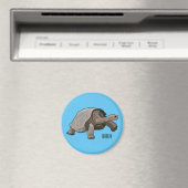 Galapagos tortoise cartoon magneet (Insitu (Vaatwasser))