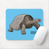 Galapagos tortoise cartoon muismat (Met muis)