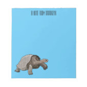 Galapagos tortoise cartoon notitieblok (Voorkant)