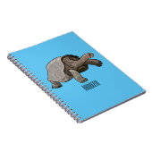 Galapagos tortoise cartoon notitieboek (Rechterzijde)