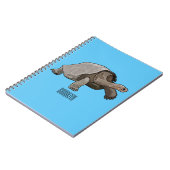 Galapagos tortoise cartoon notitieboek (Linkerzijde)