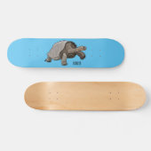 Galapagos tortoise cartoon persoonlijk skateboard (Horizontaal)