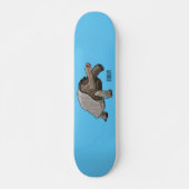 Galapagos tortoise cartoon persoonlijk skateboard (Voorkant)