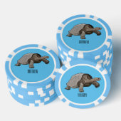 Galapagos tortoise cartoon poker chips (Opstapeling)