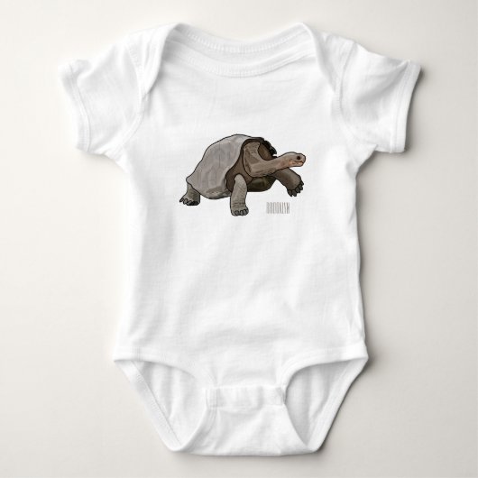 Galapagos tortoise cartoon romper (Voorkant)