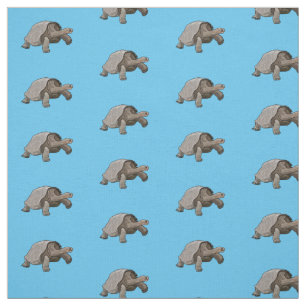 Galapagos tortoise cartoon stof